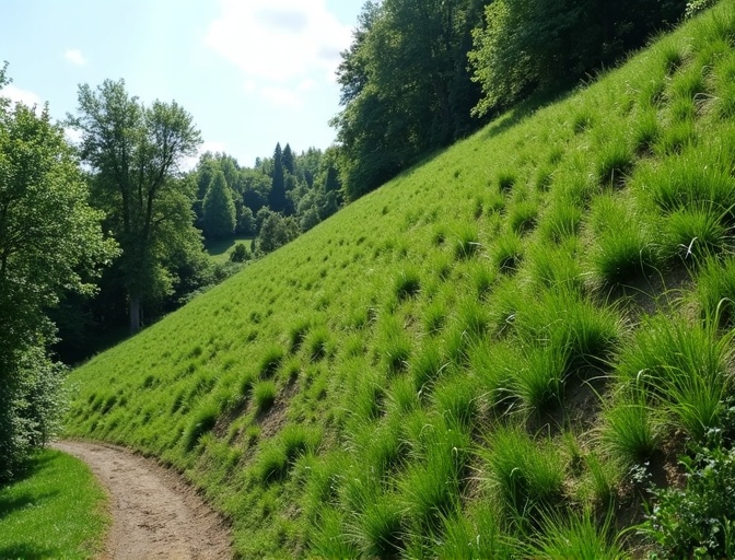 Débroussaillage de talus avant après avec nettoyage professionnel pente