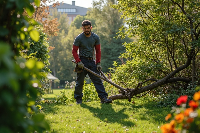 Service jardinier à la demande intervention urgence nettoyage après tempête