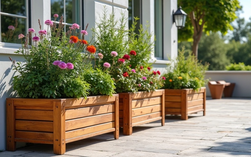 Guide d'achat jardinieres bois pour terrasse et balcon