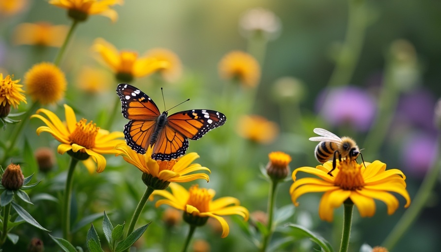 jardin écologique biodiversité papillons abeilles plantes mellifères