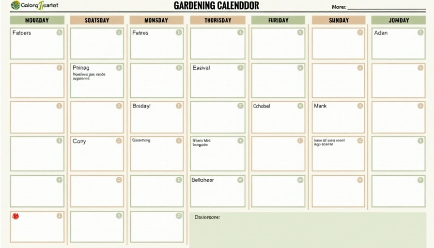 calendrier jardinage mensuel potager entretien saisonnier