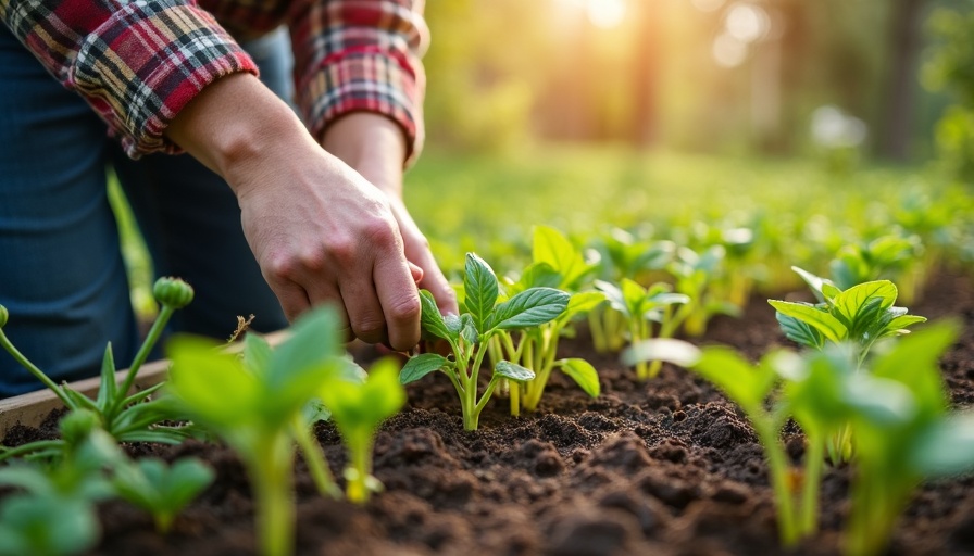 jardinier effectuant travaux printemps potager légumes semis