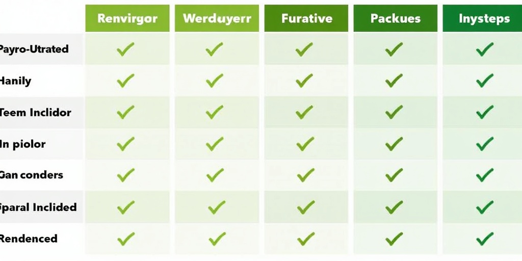 Tableau comparatif professionnels jardinage et matrice évaluation paysagistes