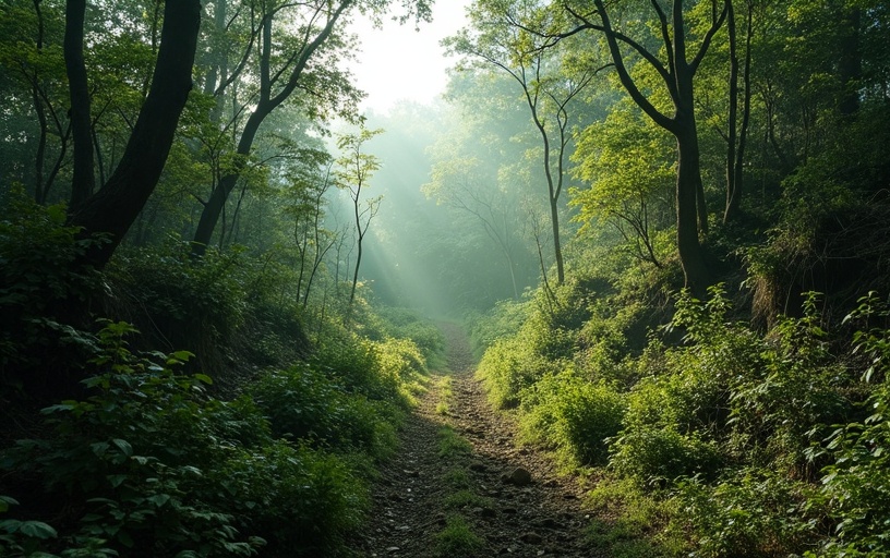 Terrain friche débroussaillé transformation complète avant après