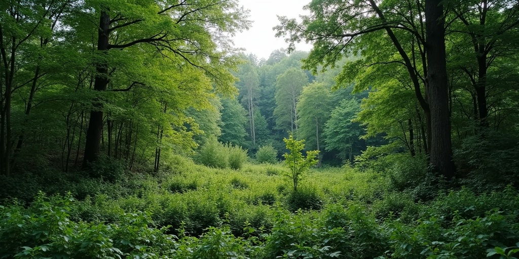 Broussailles denses arbustes sauvages débroussaillage technique