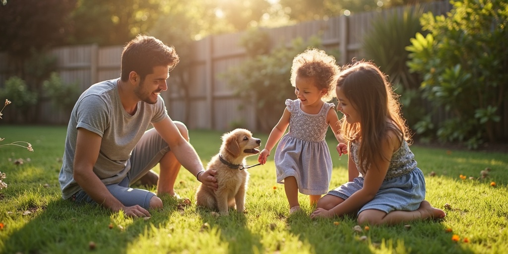 Famille enfants animaux jardin sécurisé désherbage écologique bio