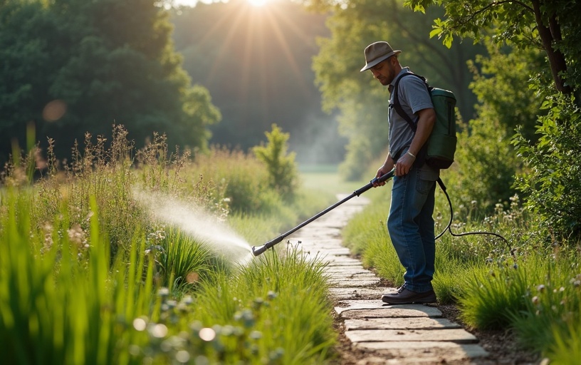 Professionnel désherbage vapeur équipement écologique naturel allée