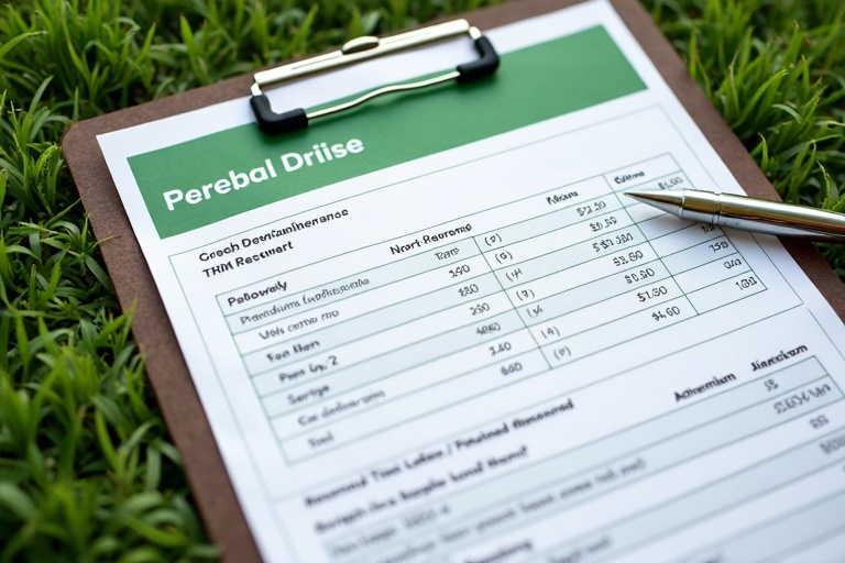 Exemple de devis détaillé pour entretien de jardin avec tarification transparente