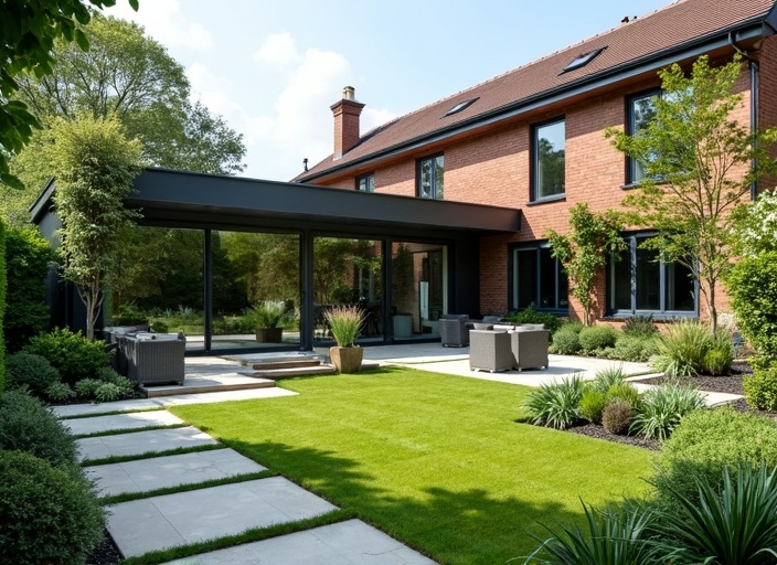 Transformation spectaculaire avant/après d'un jardin par nos services professionnels