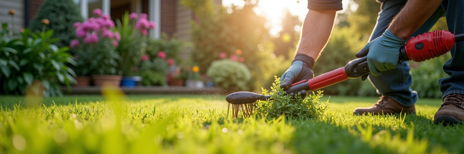 Comparaison résultat professionnel vs amateur en jardinage montrant la qualité supérieure