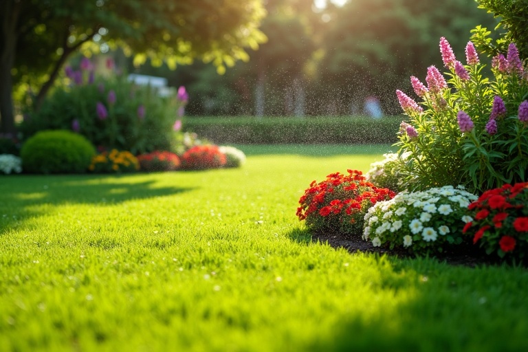 Entretien estival intensif avec arrosage et soins des plantes en période chaude
