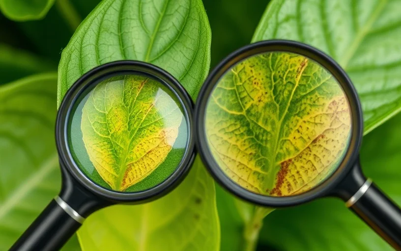 Diagnostic santé plantes maladies végétaux jardin