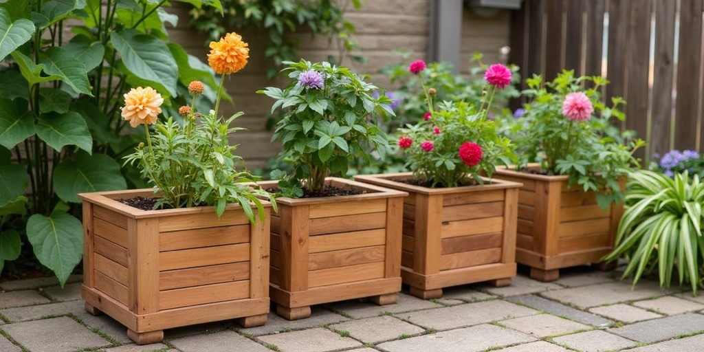 Méthodes de protection des jardinières en bois, techniques de préservation du bois, couvertures protectrices et traitements