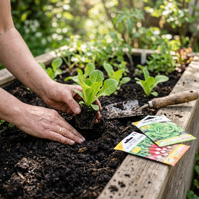 jardinage débutant repiquer plant outils de base terreau