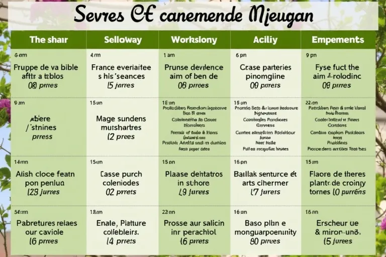Calendrier des travaux de jardinage recommandés à Bièvres selon les saisons
