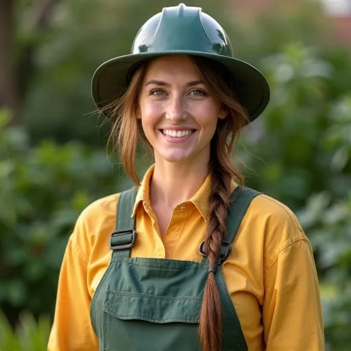 Portrait jardinier professionnel certifié Bièvres Marie Dubois