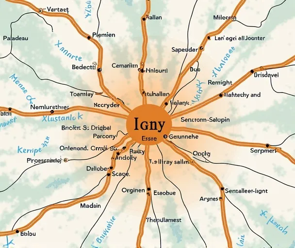 Carte des villes d'intervention pour services de jardinage - Igny et environs