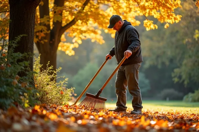 Jardinage automne Igny - Ramassage feuilles et élagage