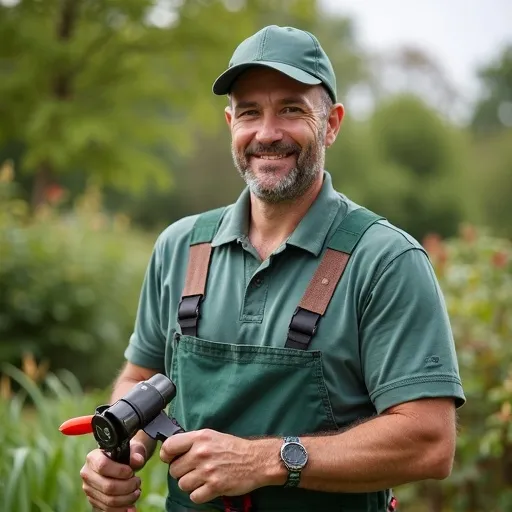 Jardinier professionnel Pierre spécialisé entretien jardins Jouy-en-Josas