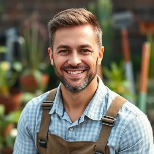 Portrait jardinier professionnel Pierre Dubois