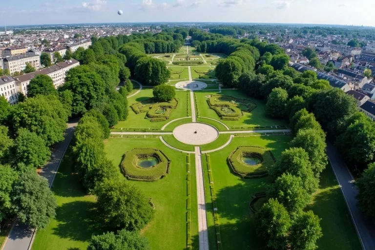 Panorama des espaces verts résidentiels de Palaiseau montrant la diversité des jardins entretenus