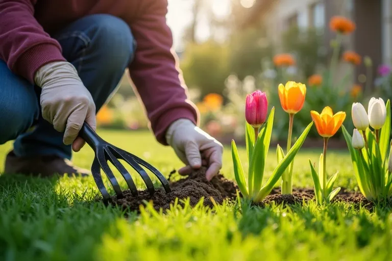 Entretien jardin printemps Saclay
