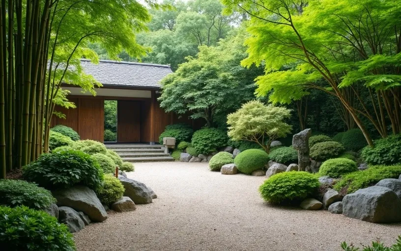 Jardin japonais zen aménagement Saclay