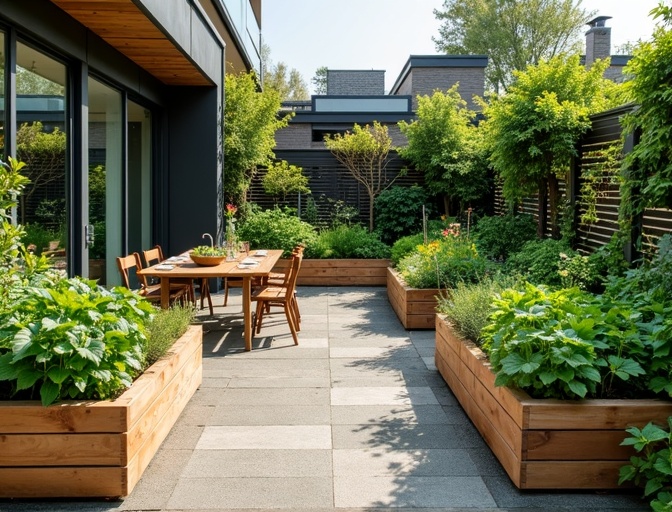 Potager terrasse sur mesure