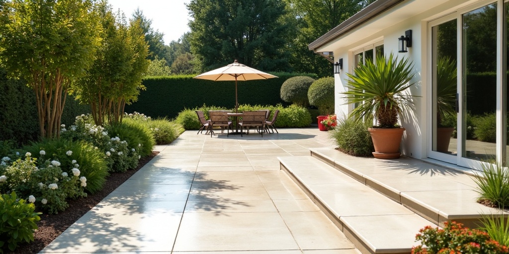 Nettoyage complet terrasse allées extérieur