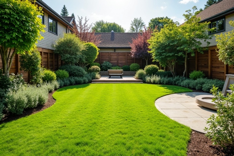 Aménagement final jardin remis état propre