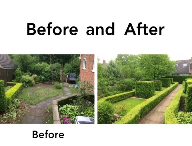 Transformation jardin résidentiel Lyon avant après remise état