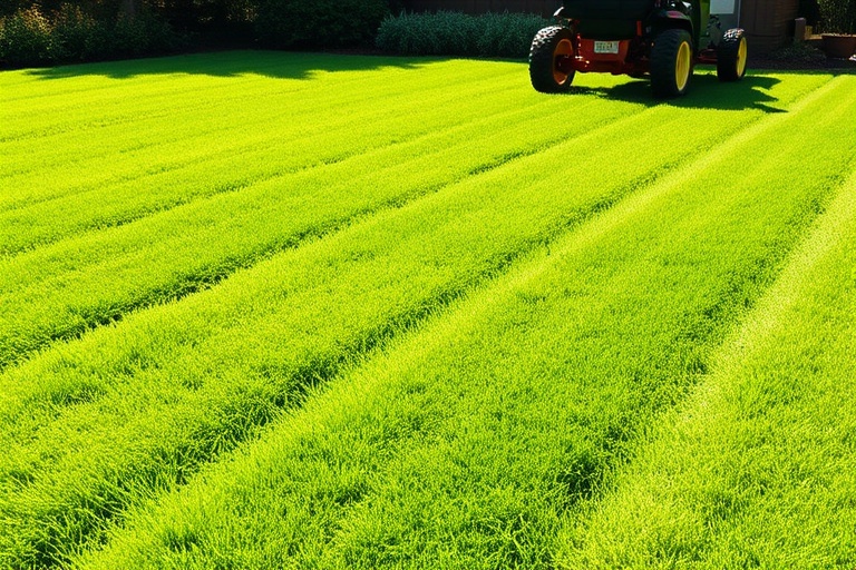 Tonte pelouse professionnelle bordures finition jardinier domicile