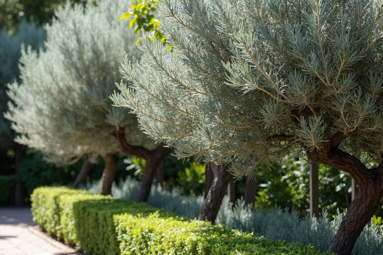 Végétaux méditerranéens olivier romarin lavande taille adaptée