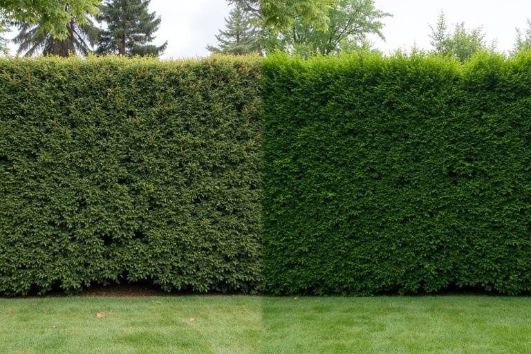 Transformation rapide haies avant après 48h jardinier expert