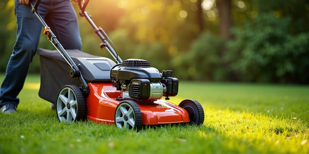 Parc de tondeuses professionnelles pour entretien pelouse